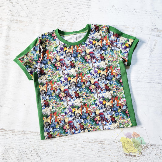 Gotta catch 'em all tee, size 8