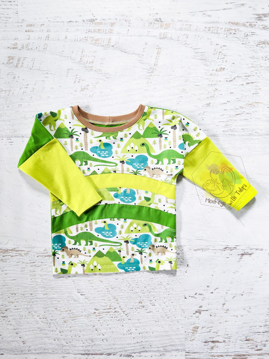Bright dinos dolman, 2t