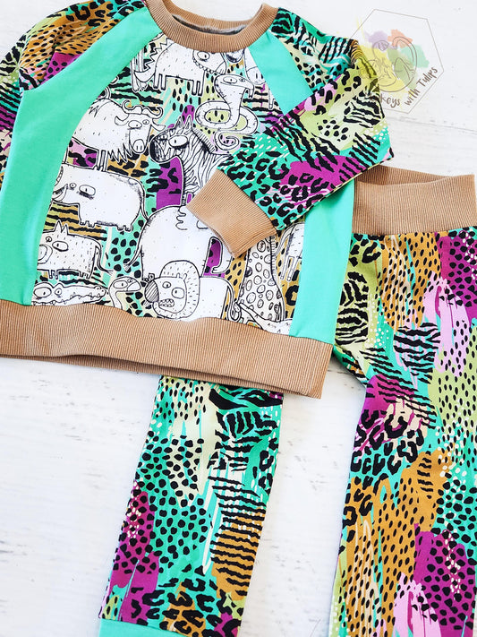WILD Animals baby set, size 12-18 month