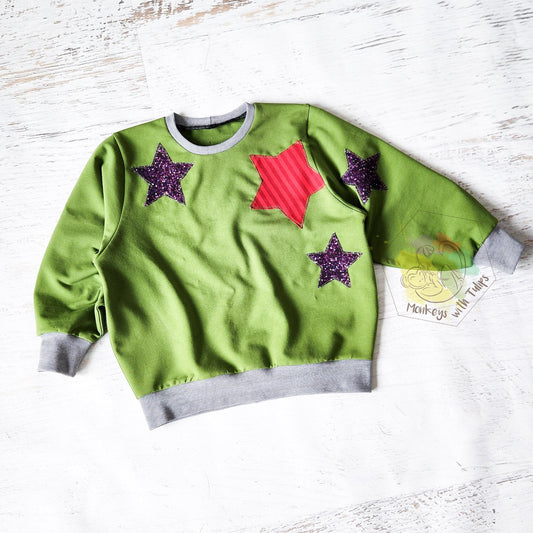 Shine Bright retro sweatshirt, size 5/6T