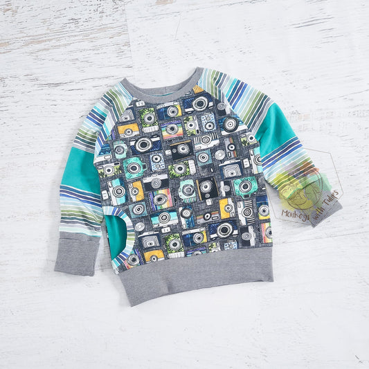 Behind the Camera grow with me tee, size 3t-6y